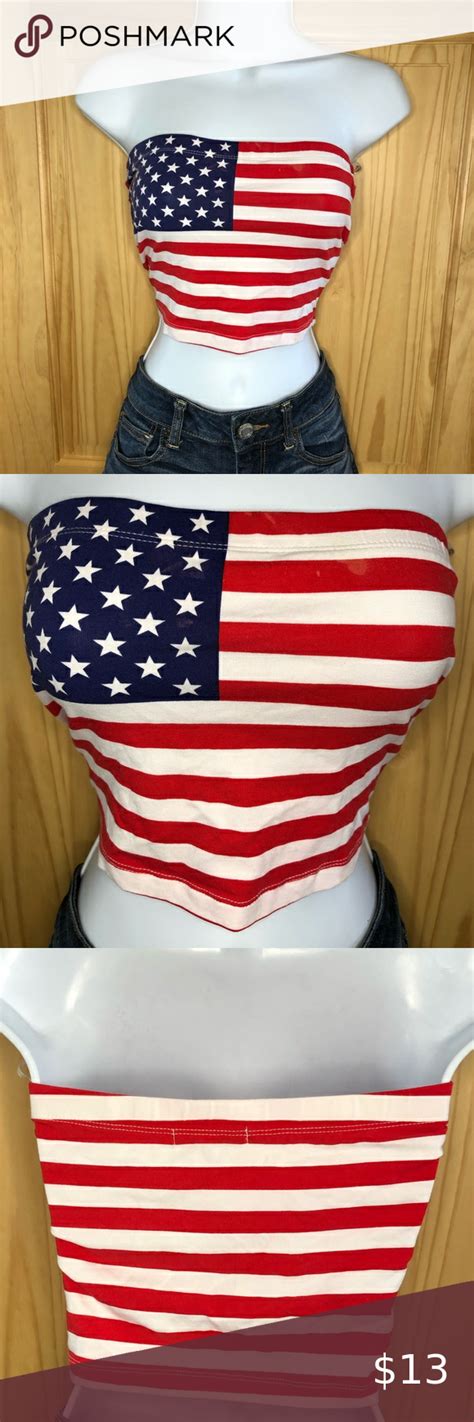 usa flag tube top|american flag tubing top.